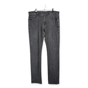 AG Adriano Goldshmied Men's The Everett Slim Straight Gray Wash Jeans Size 33x34